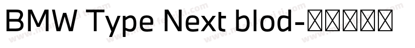BMW Type Next blod字体转换